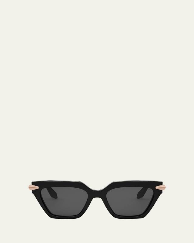 Serpenti Acetate & Nylon Cat-Eye Sunglasses